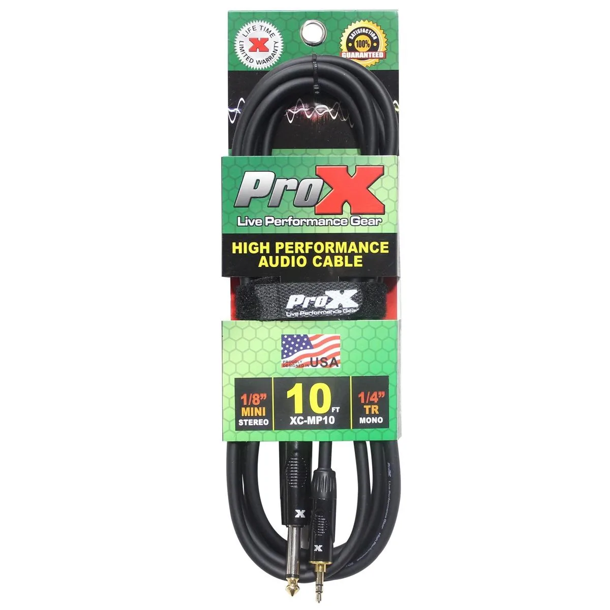 ProX ProX XC-MP10 10' 3.5mm TRS to TS phone cable — product photo
