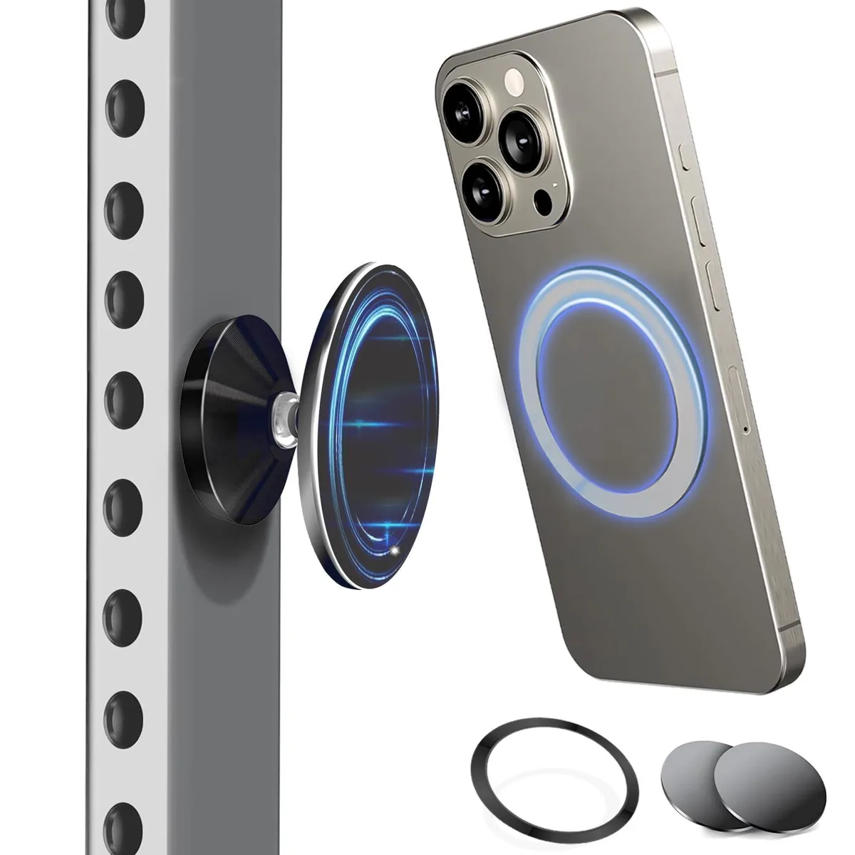  QxbBox Dual Magnetic Phone Mount 360° 2.6in — product photo