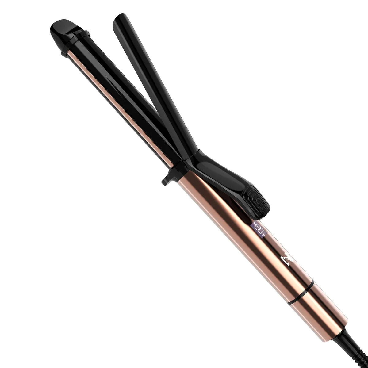  Nicebay 1 Inch Curling Iron Gold 250°F–430°F 60s Heat 360° Swivel 8.86 ft Cord — product photo