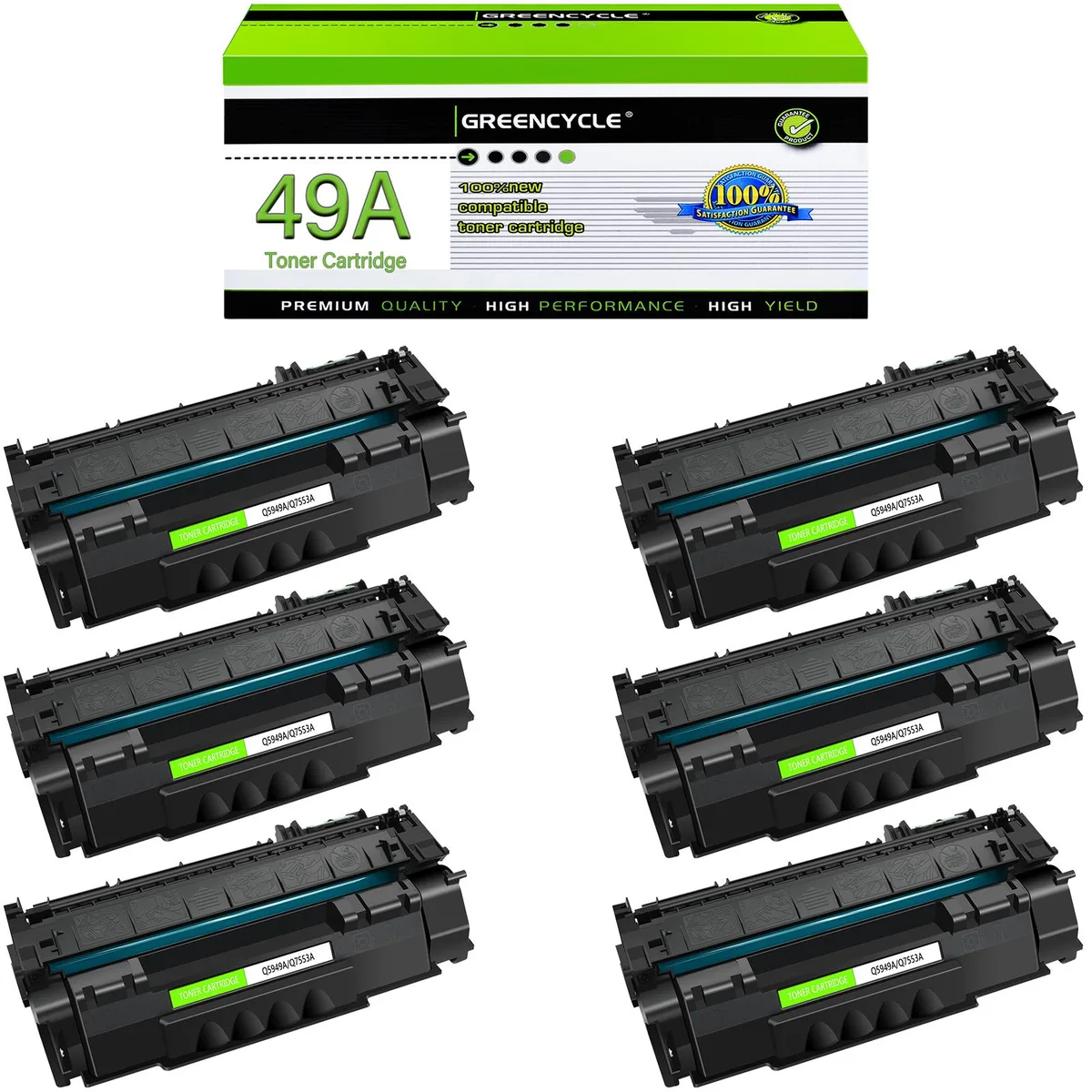 GREENCYCLE GREENCYCLE Q5949A toner cartridge 6 pack black 3000 pages — product photo