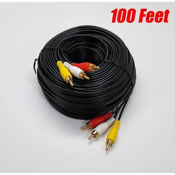 iMBAPrice iMBAPrice 100 Feet 3RCA Composite A/V Cable — product photo