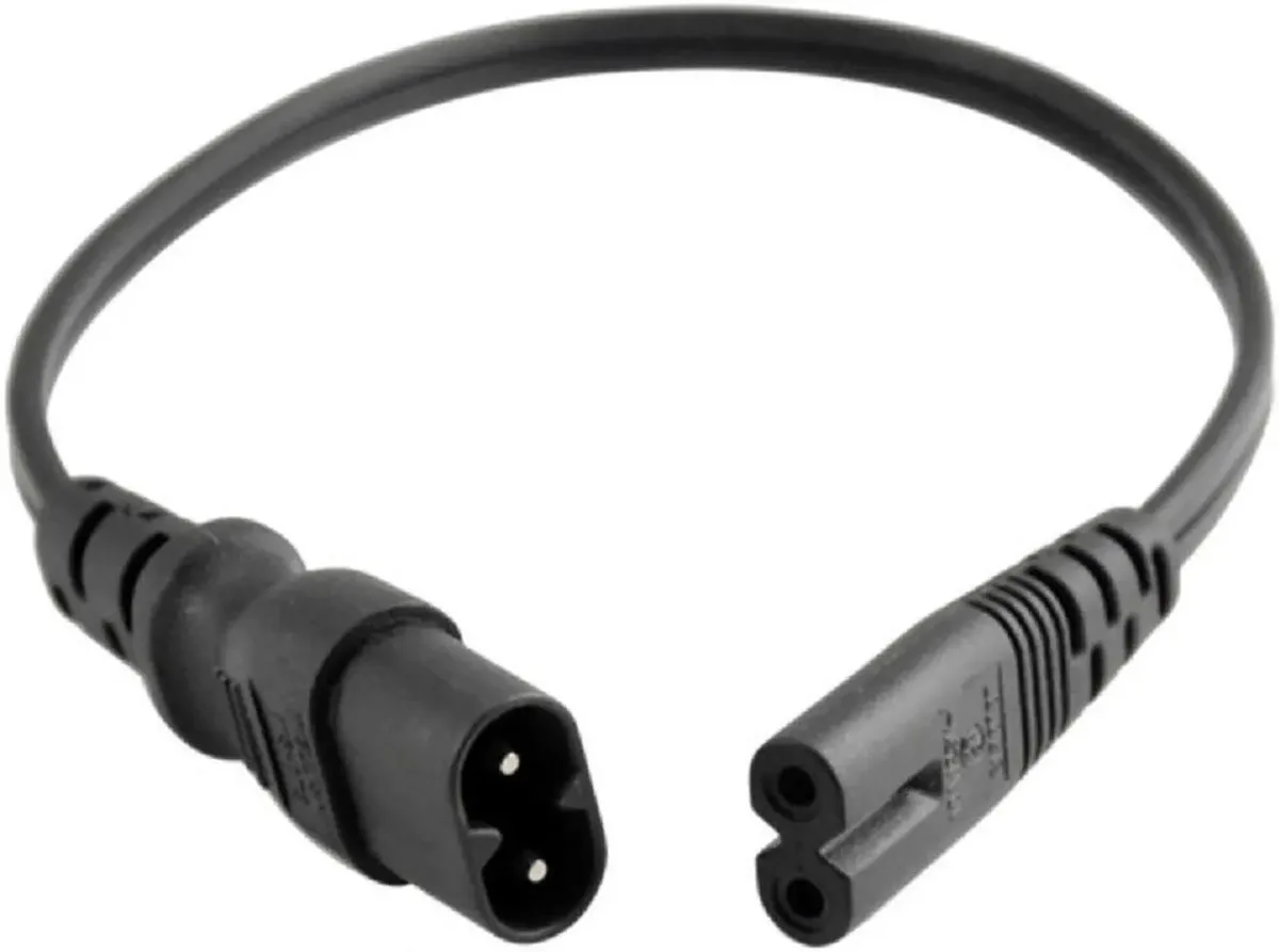 TeKit TeKit IEC 60320 C8 to C7 Extension Cord 1 Foot 18AWG — product photo