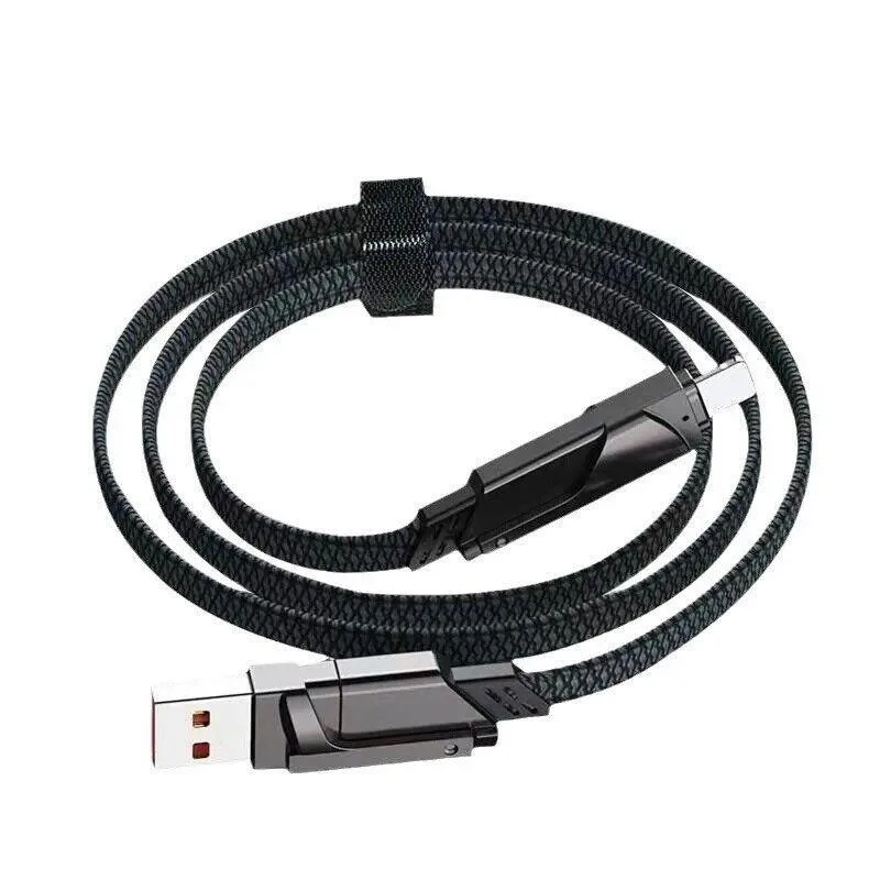 GreenTechLLC GreenTechLLC 4-in-1 USB cable 6 ft 100 W 480 Mbps black — product photo