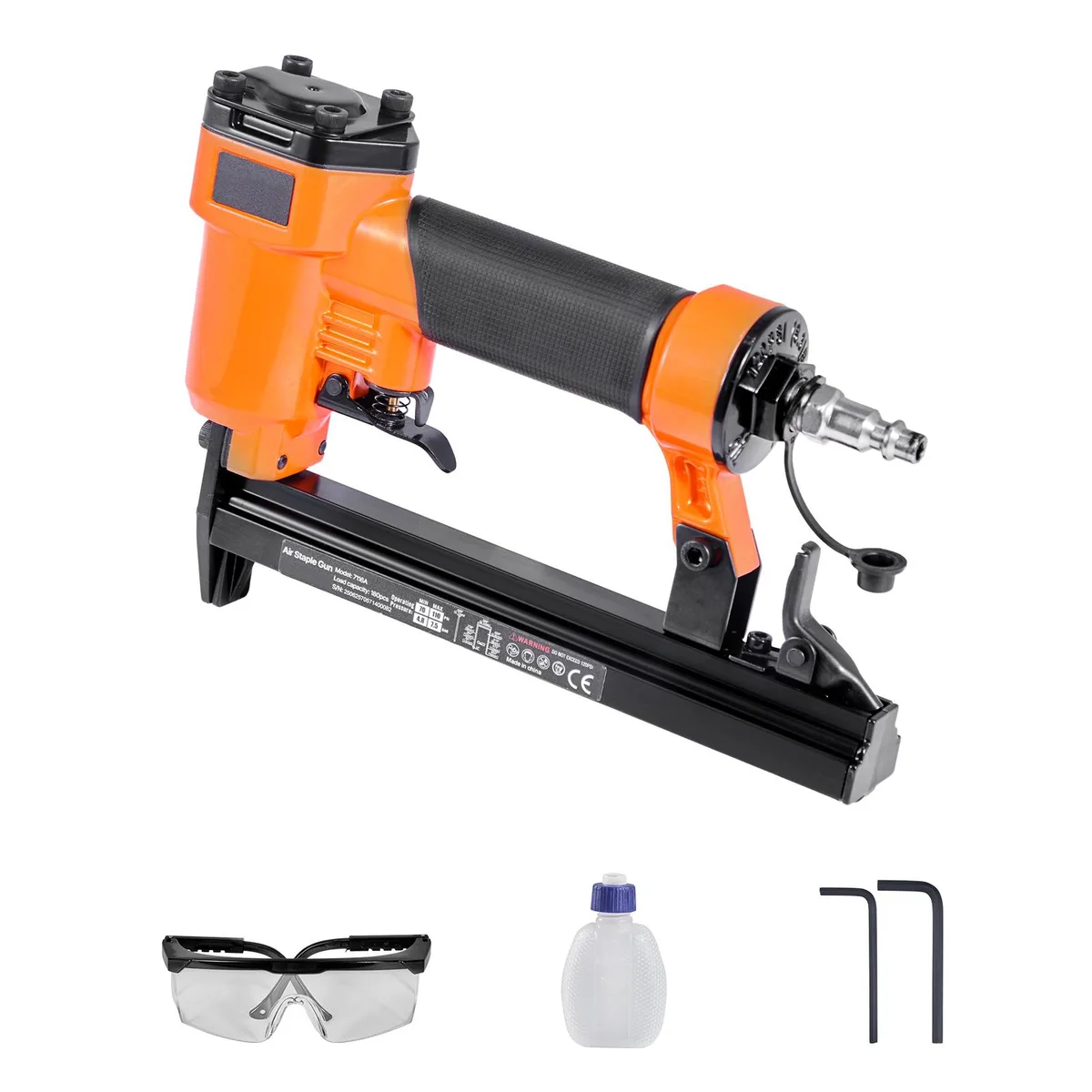 VEVOR VEVOR 7116A Pneumatic Staple Gun 22 Gauge 71 Series 3/8" Crown 5/32-5/8" 70-110 PSI — product photo