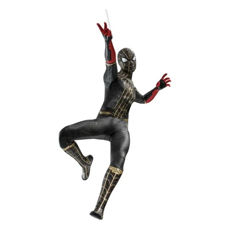 Hot Toys Hot Toys MMS604 Spider-Man No Way Home Black &amp; Gold Suit action figure — product photo
