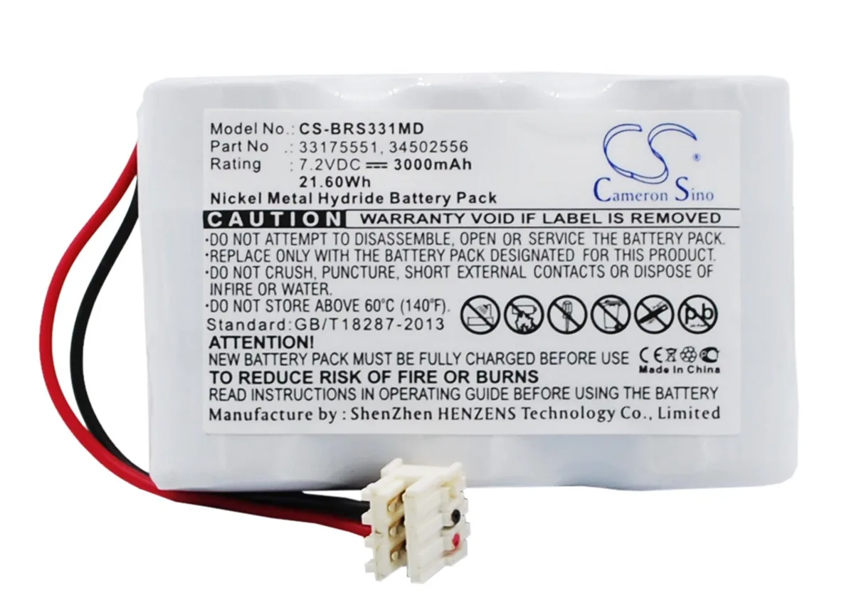  Cameron Sino Battery for B.Braun McGaw Vista Basic Infusion Pump 3000mAh 7.2V — product photo