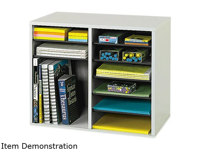 Safco Products Safco Products 9420GR 12-section literature holder — product photo