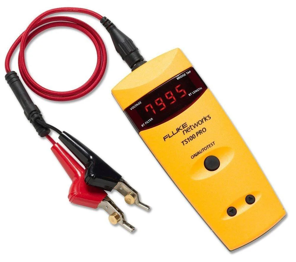 FLUKE networks FLUKE networks TS100 PRO Cable Fault Finder TDR Kit with Bridge Tap Detect — product photo