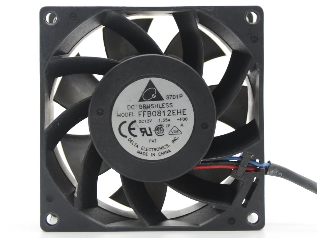 SXDOOL SXDOOL FFB0812EHE 80mm 5700RPM 3-pin case fan — product photo