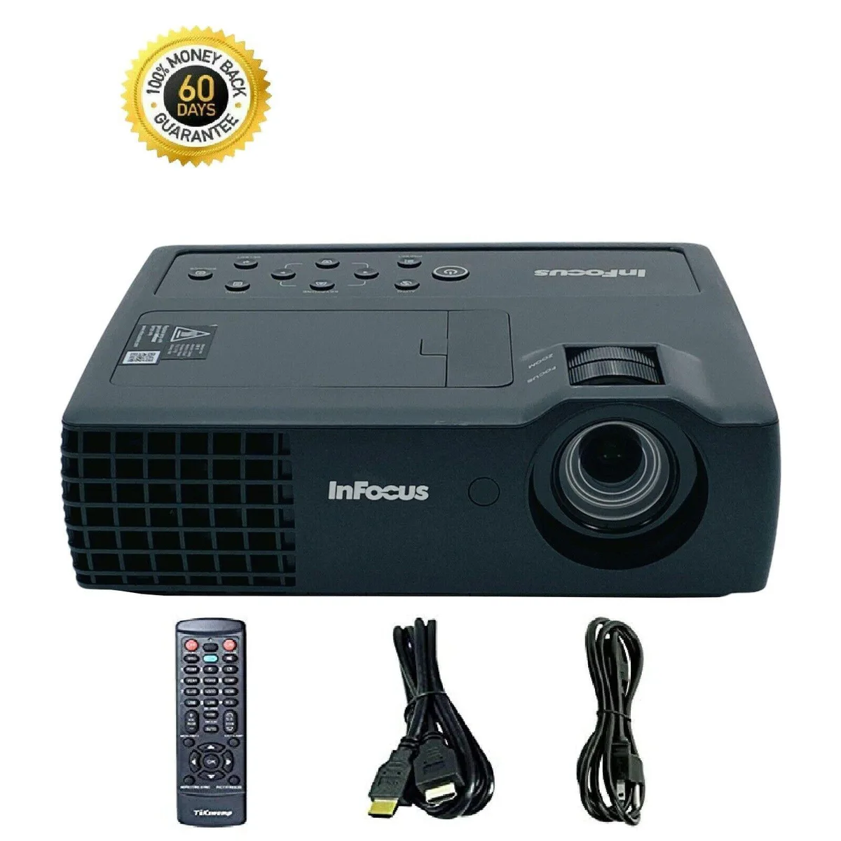 InFocus InFocus IN1116 home theater projector WXGA 1280x800 2400 lumens 14000:1 3.5 lbs — product photo