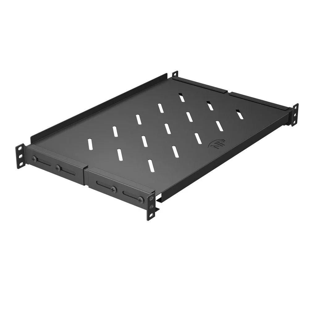 NavePoint NavePoint 1U Vented 4-Post Shelf Adjustable 11.8-14.25" Deep — product photo