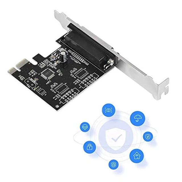 Barrow Mods Barrow Mods PCI-E Parallel Port Card DB25 data adapter — product photo