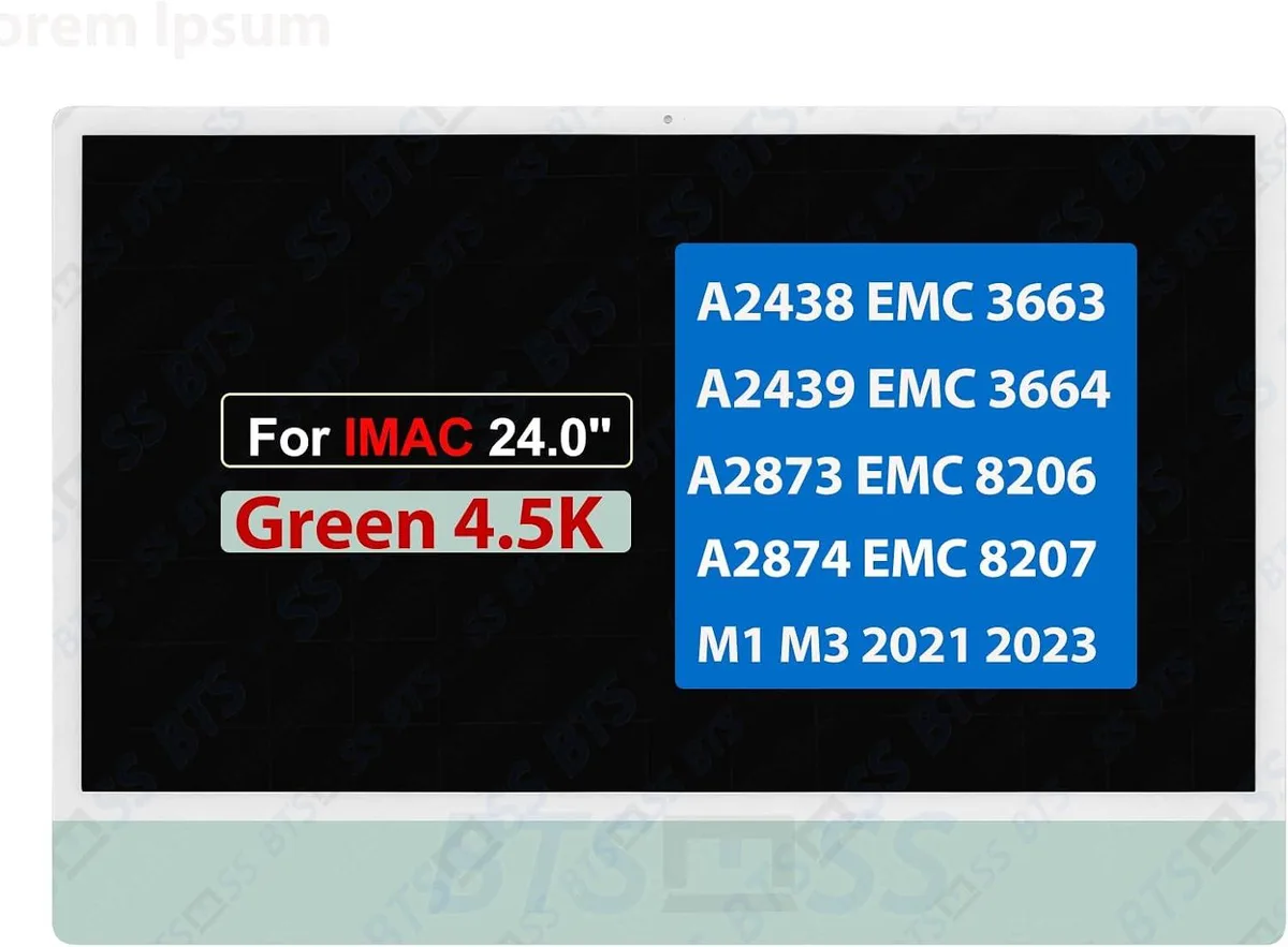 NUOLAISUN NUOLAISUN 24.0" 4.5K LCD Screen for iMac A2438 A2439 A2873 A2874 (Green) — product photo