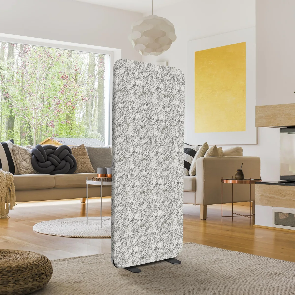 DECOLAB DECOLAB Standing Room Divider Panel 29"x65" Marble office furniture — product photo