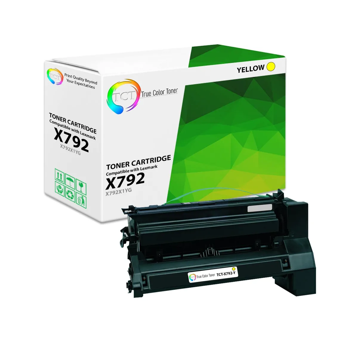 True Color Toner True Color Toner X792X1YG Yellow toner cartridge 20000 pages — product photo