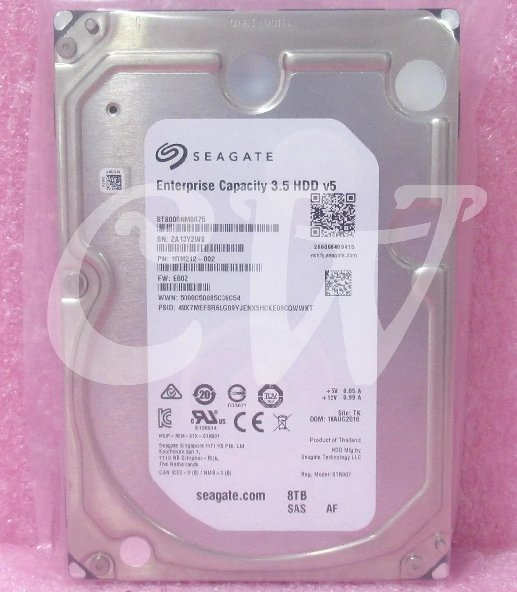 Seagate Seagate ST8000NM0075 8TB 7200RPM 3.5" SAS 12Gbps internal hard drive — product photo