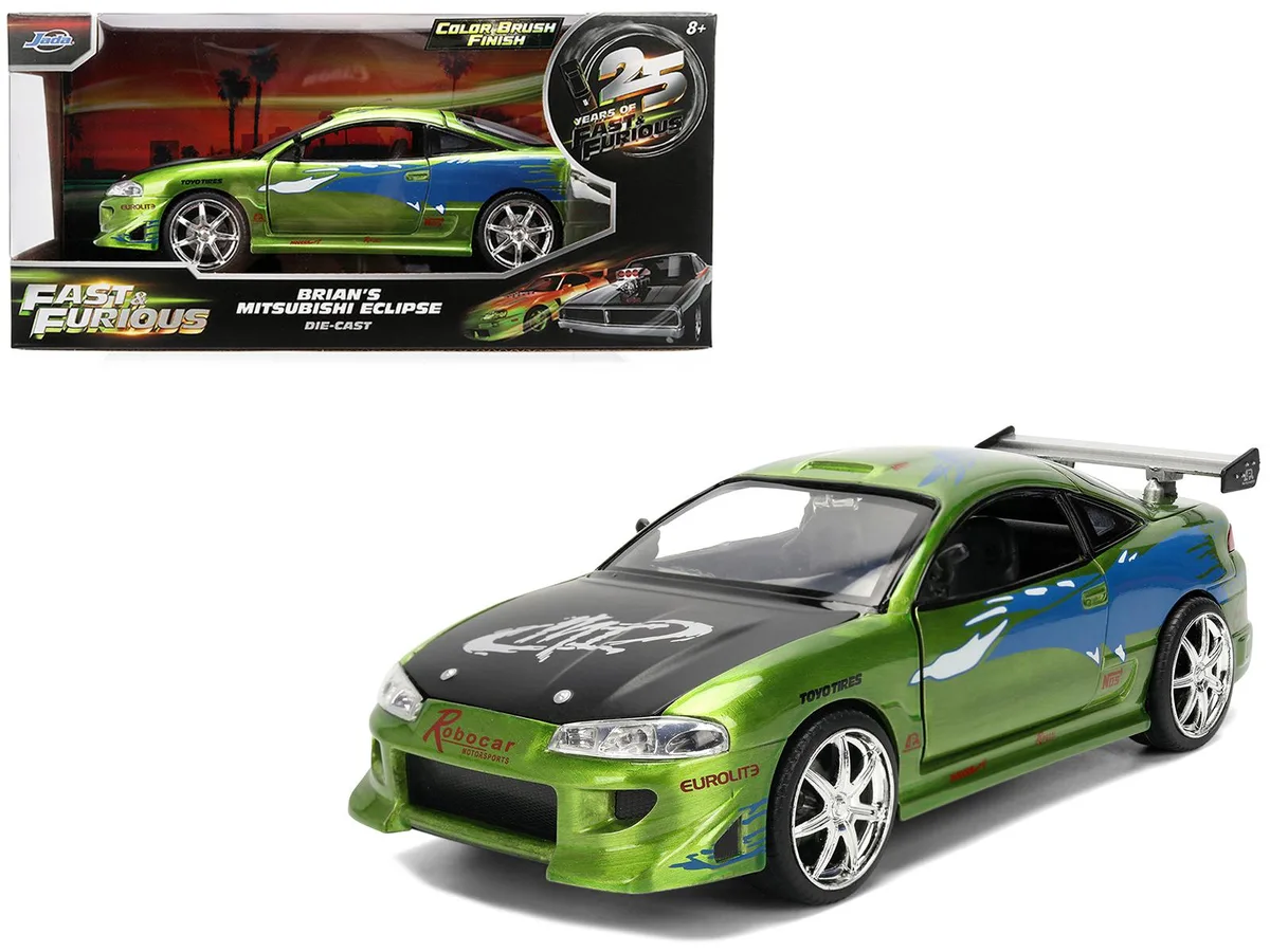 Jada Jada Brian's Mitsubishi Eclipse Brush Finish 1/24 25th Anniversary — product photo