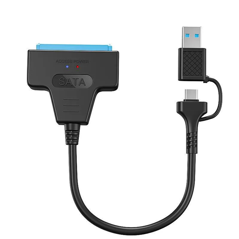 WRIARICH WRIARICH L06B2IN1 2-in-1 USB-C &amp; USB 3.0 to 2.5" SATA Adapter Cable — product photo