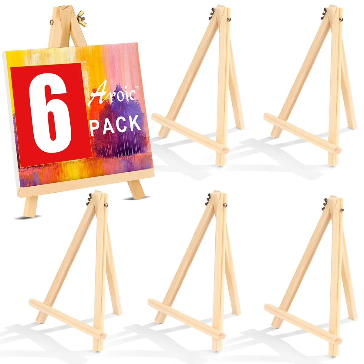  9.4 in A-Frame Easel, 6 Pack — product photo