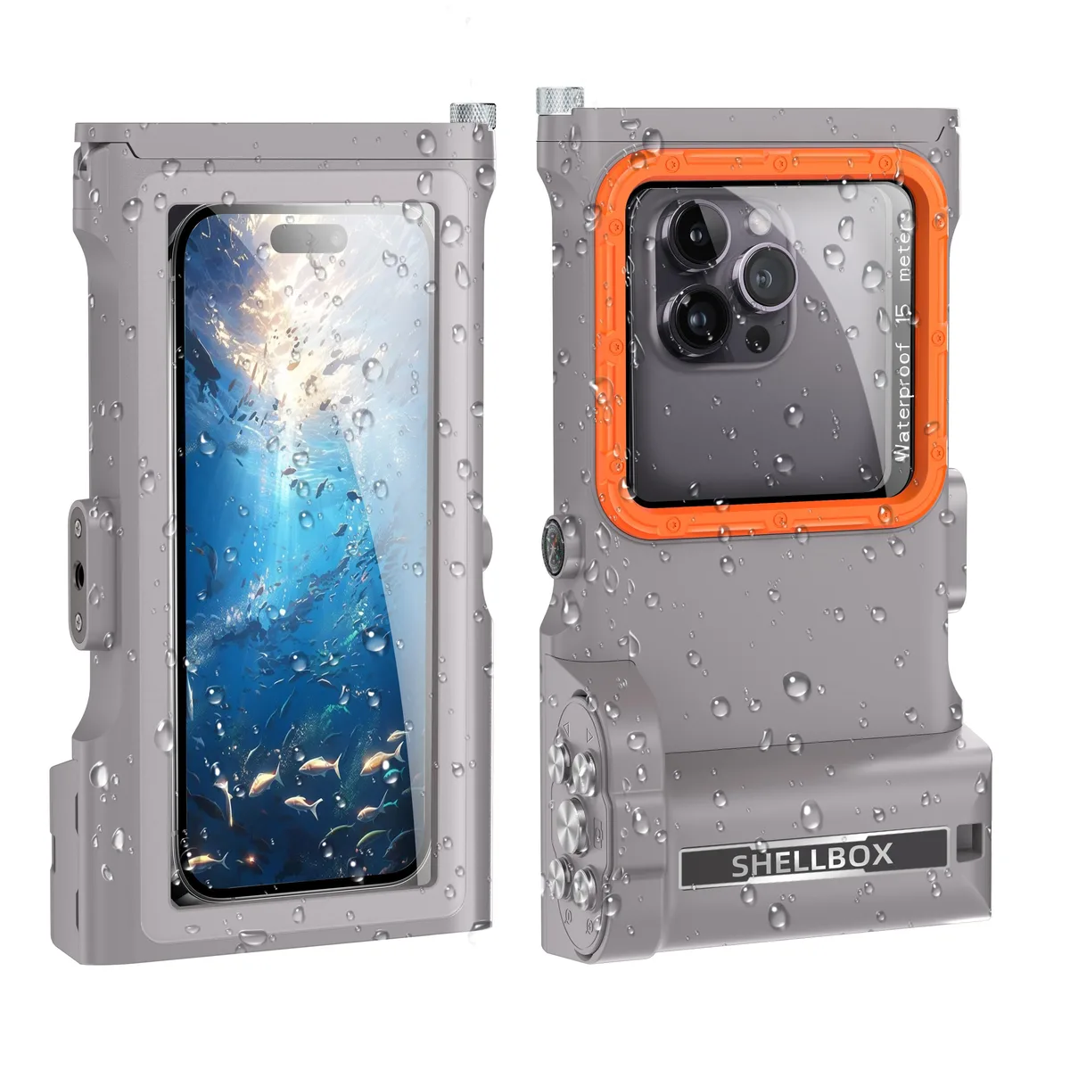 Werleo Werleo Universal Waterproof Phone Case Grey Bluetooth 20m 6.9in — product photo