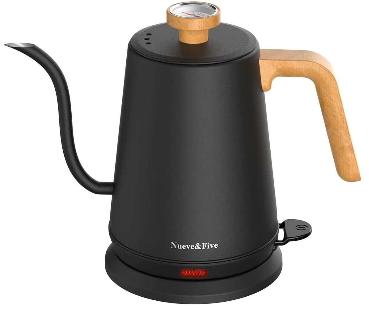  Nueve&amp;Five EK9502B 1.0L Electric Gooseneck Kettle 1000W Black — product photo