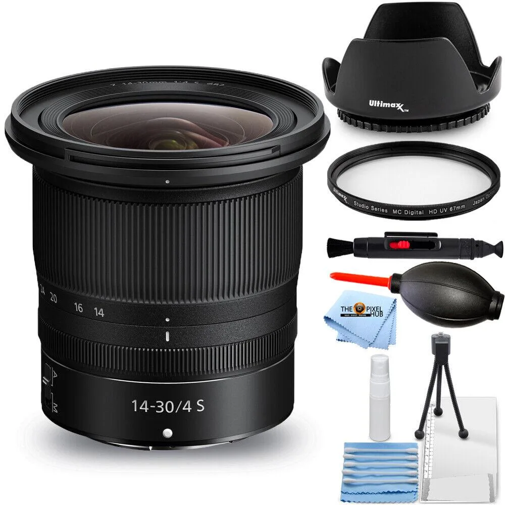 Nikon Global Nikon NIKKOR Z 14-30mm f/4 S Lens 20070 + 82mm UV Filter Kit — product photo