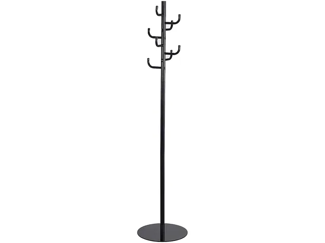 Safco Products Safco Products 4241BL Coat Rack, Black, 69" H, 15" Base — product photo