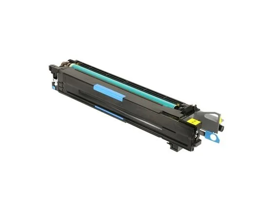 Yellow imaging unit drum assembly in plastic housing