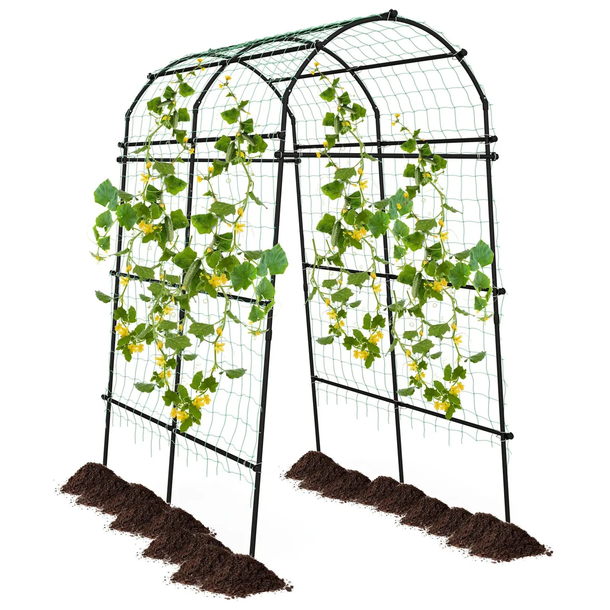 SlickBlue SlickBlue 7.5 Feet Garden Arch Trellis Black Green — product photo