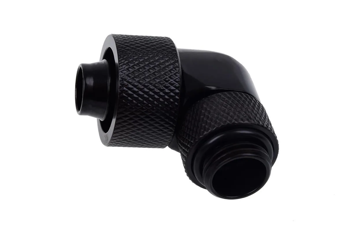 Alphacool Alphacool Eiszapfen 16/10mm G1/4 90° Rotatable Compression Fitting Black (17236) — product photo