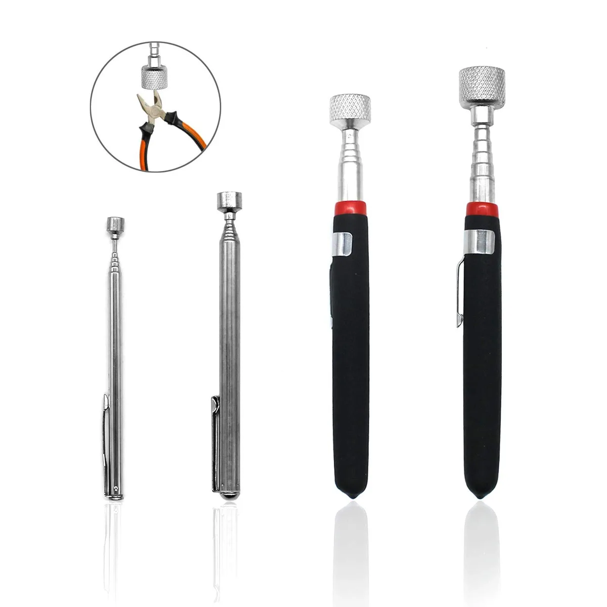  Baldwin QPEY 4-Pack Telescopic Magnetic Pick-Up Tools 1.5LB 3LB 10LB 15LB — product photo