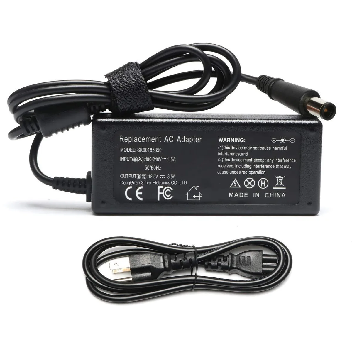  2-Power SK90185350 65W AC Adapter 18.5V 3.5A 7.4x5.0mm — product photo