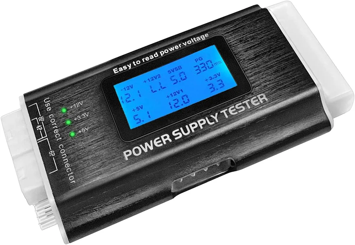 myVolts myVolts Power Supply Tester 20/24 pin 1.8" LCD Aluminium Alloy — product photo