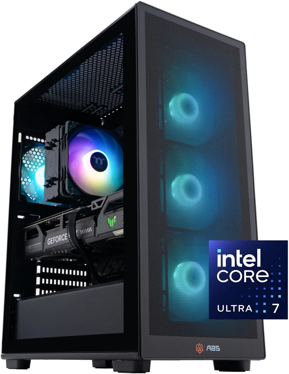 ABS ABS SA265KF50702 gaming PC Intel Core Ultra 7 265KF RTX 5070 32GB 2TB — product photo
