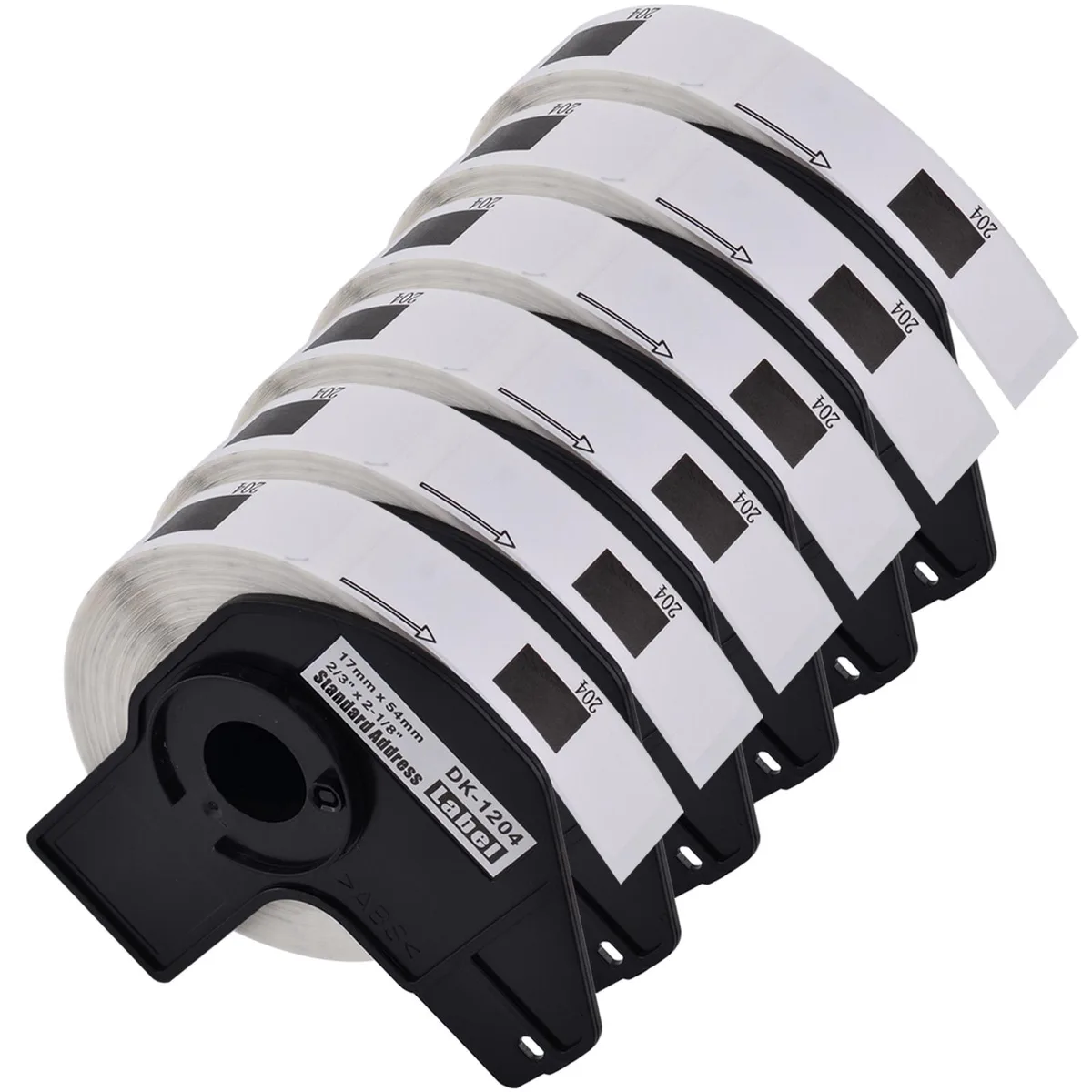 GREENCYCLE GREENCYCLE DK-1204 label 17 mm x 54 mm 6 rolls 400 labels/roll — product photo