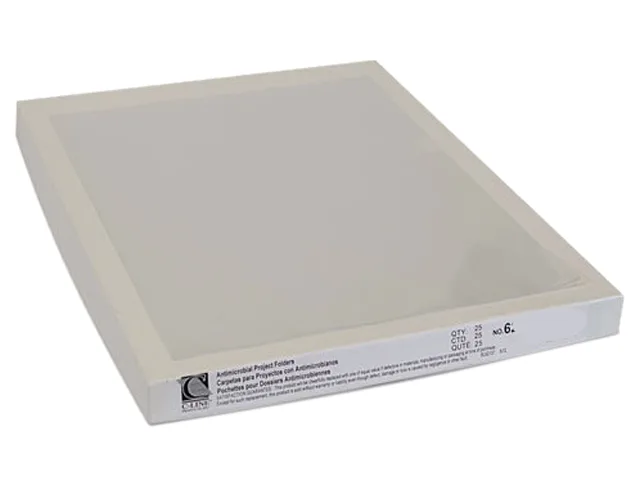 C-Line C-Line 62137 Antimicrobial Project Folders Clear 25/Box — product photo