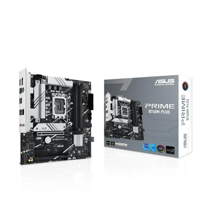 ASUS ASUS PRIME B760M-PLUS Intel B760 (LGA 1700) micro-ATX motherboard — product photo