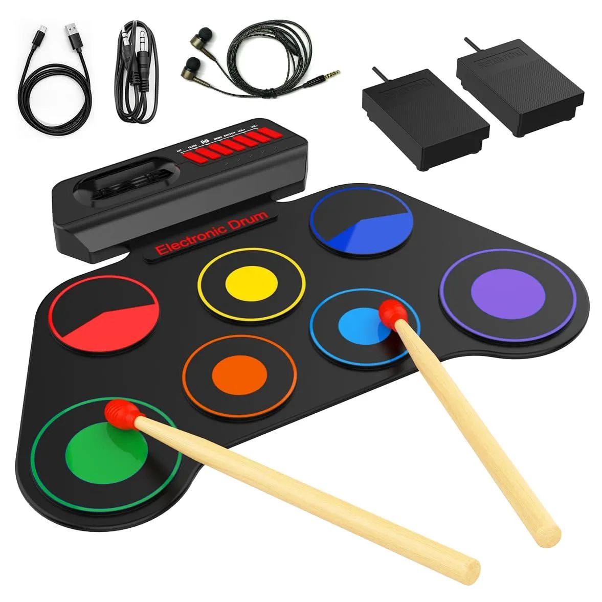  Alesis CLY802040 AiJoy 7-Pad Roll-Up Drum Kit — product photo