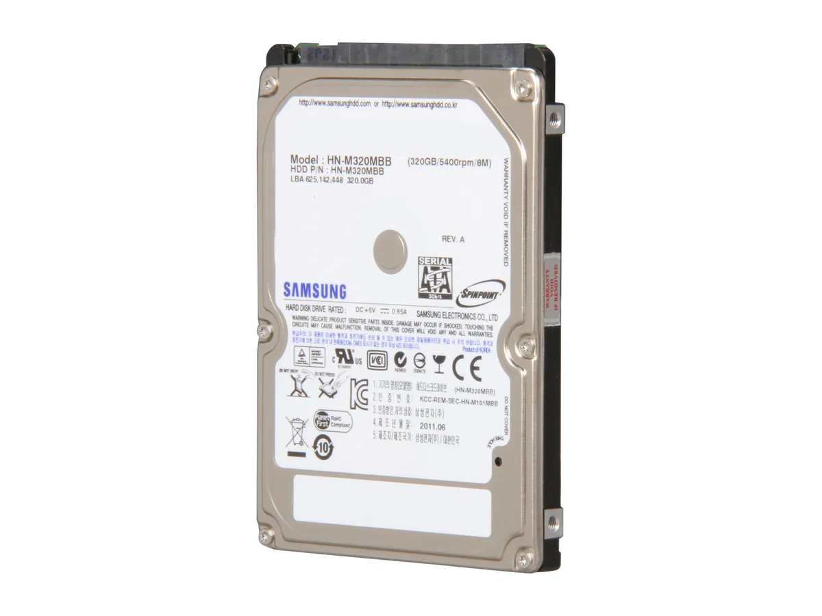 SAMSUNG SAMSUNG ST320LM001 laptop hard drive 320GB 5400 RPM 2.5" SATA — product photo