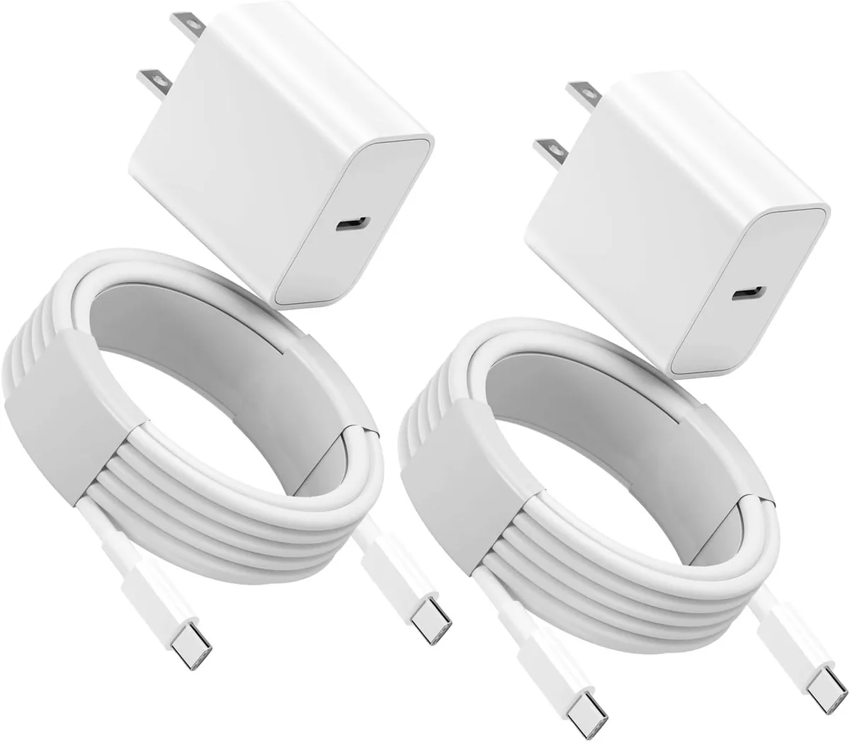 Kootion Kootion 20W USB-C Charger with 10ft Cable 2-Pack — product photo