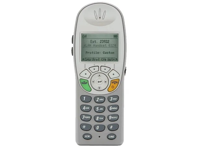 Avaya Avaya 6140 NTTQ4021E6 wireless VoIP handset 128x96 display 20 contacts 10 speed dials — product photo
