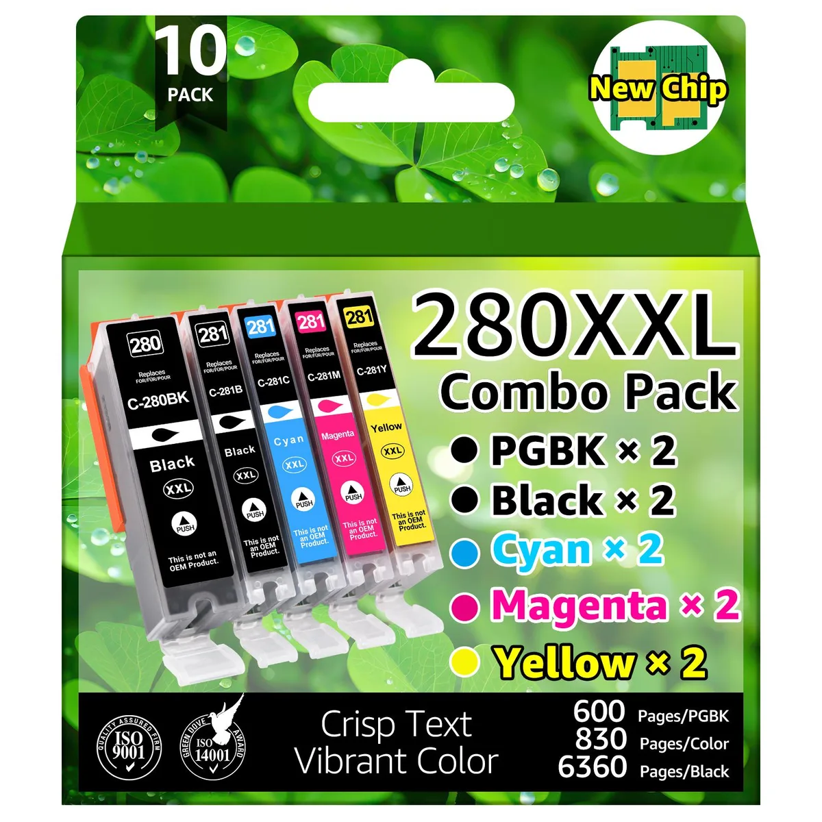 GREENCYCLE GREENCYCLE 280/281XXL Ink Cartridge 10 Pack — product photo