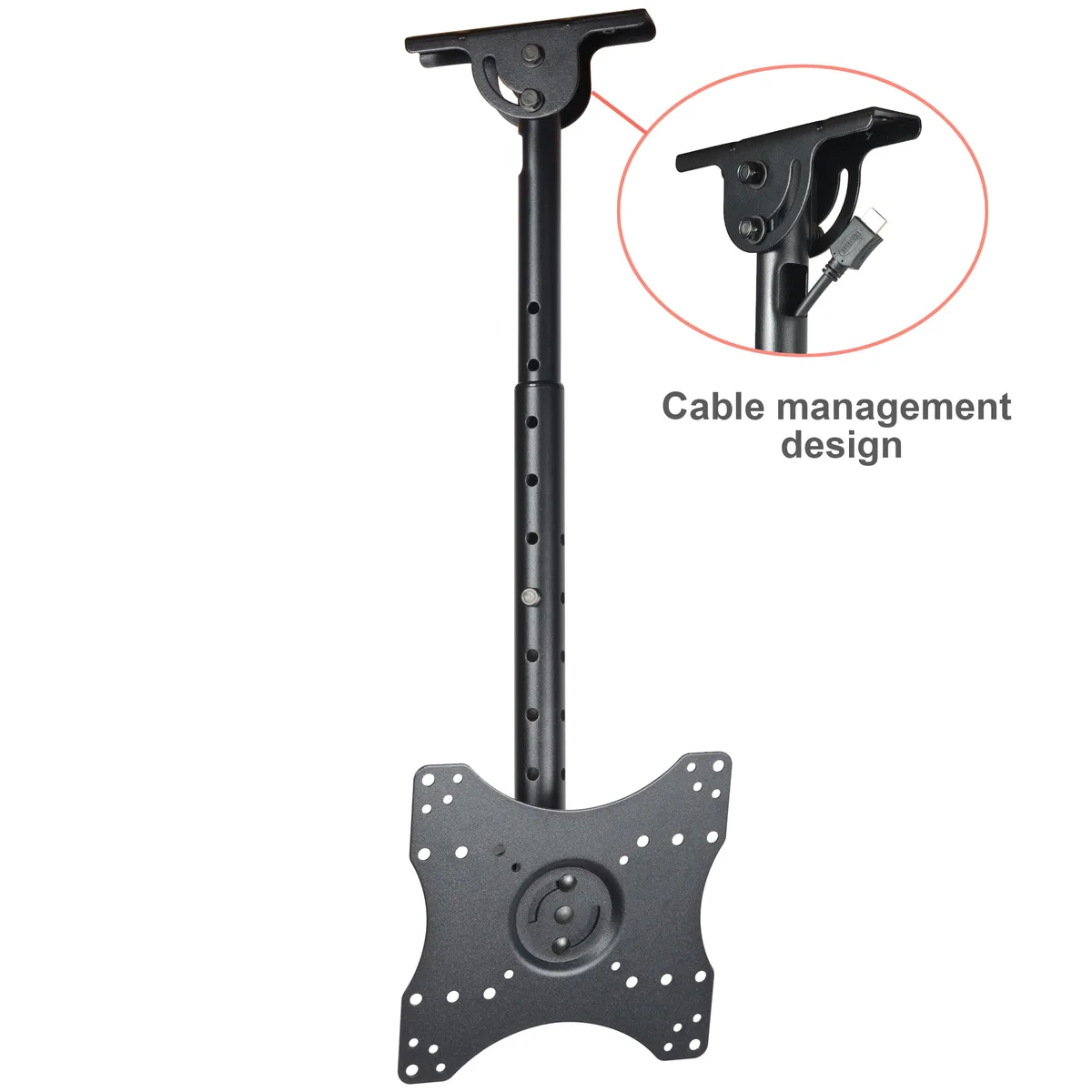 VideoSecu VideoSecu Tilt Swivel Ceiling TV Mount 27-43" 66 lbs VESA 200x200/100x100 Height Adjustable 10-28 — product photo