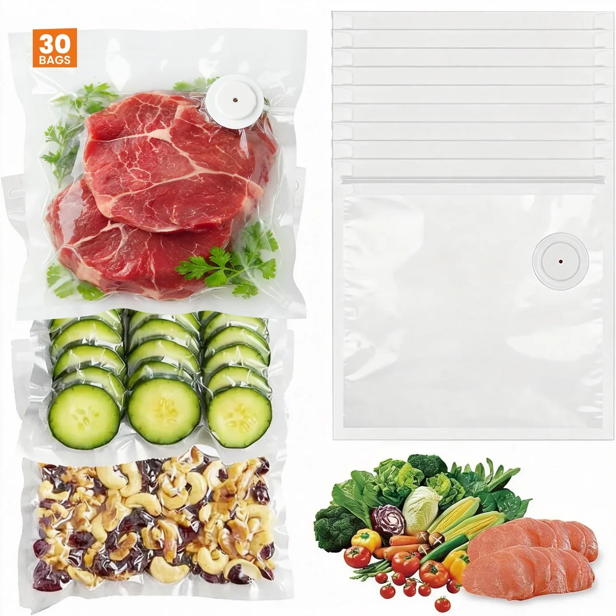 FoodSaver VS-1221 vacuum sealer 30 bags 21x22cm 40kPa — product photo