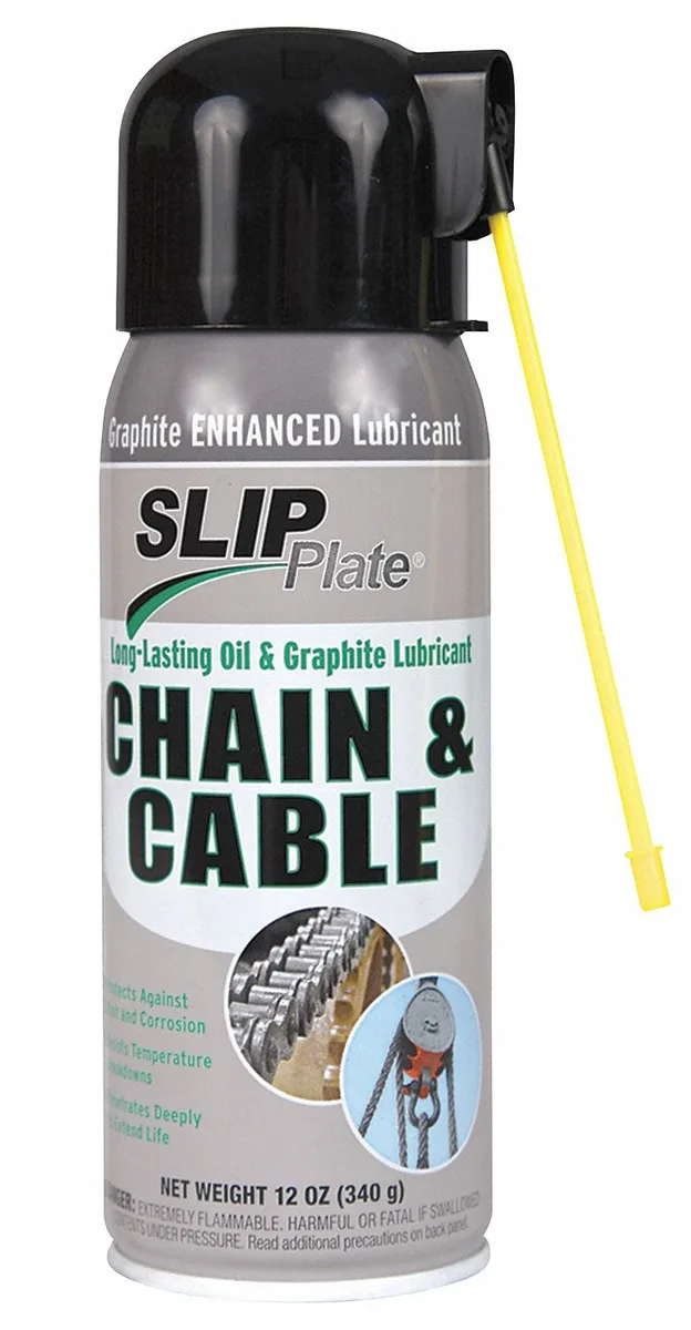 Slip Plate Slip Plate Chain &amp; Cable Lubricant 12 oz Aerosol — product photo