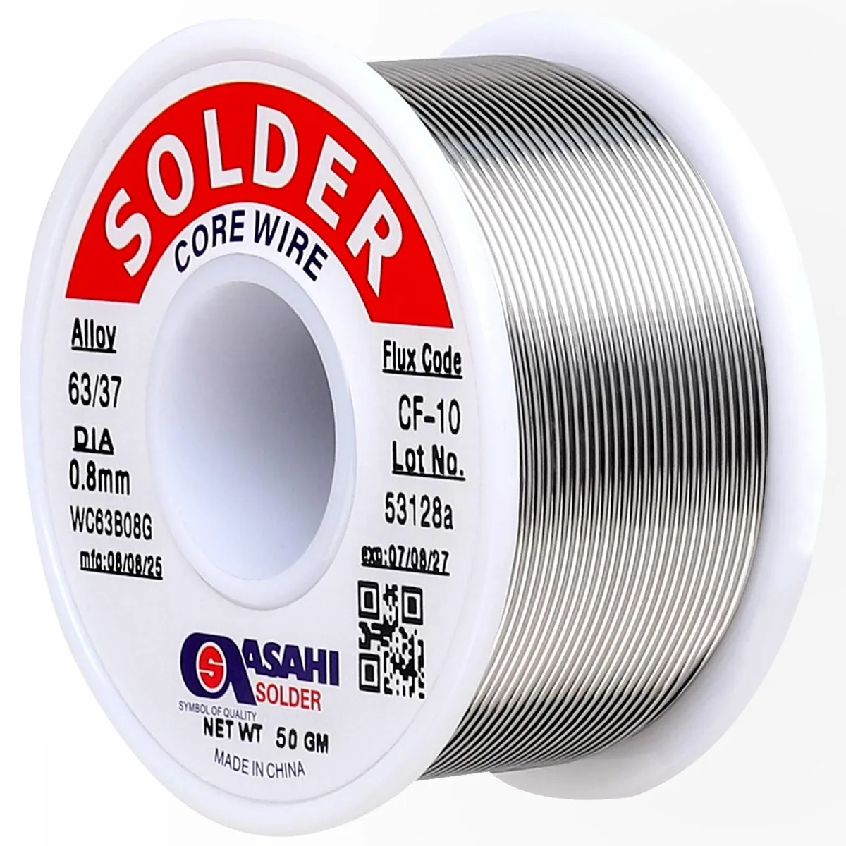 Wire 63/37 Alloy Rosin Core Soldering Wire 0.8mm 50g — product photo