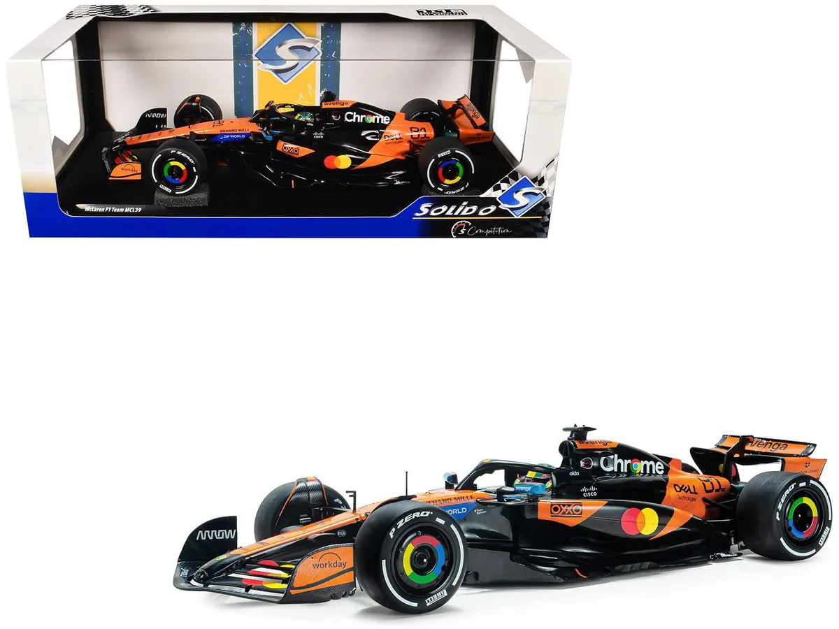 Solido Solido McLaren MCL39 #81 Oscar Piastri "OKX" Winner Chinese GP 2025 Competition 1/18 Diecast Car — product photo