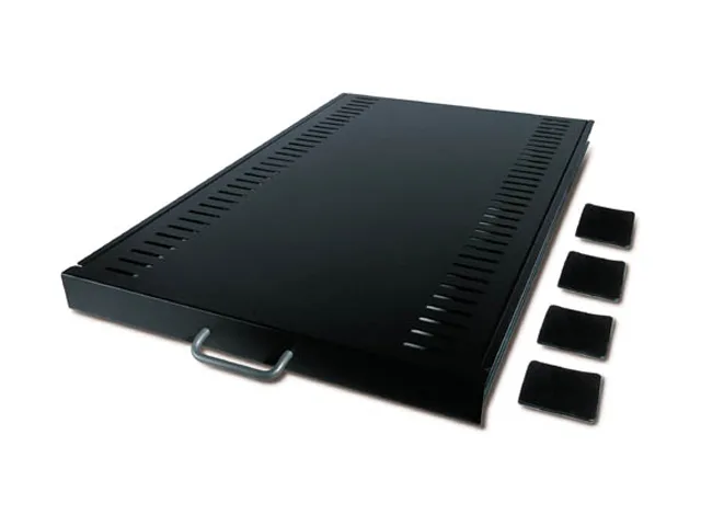 APC APC AR8123BLK Sliding Shelf 1U 100lbs/45.5kg Black — product photo