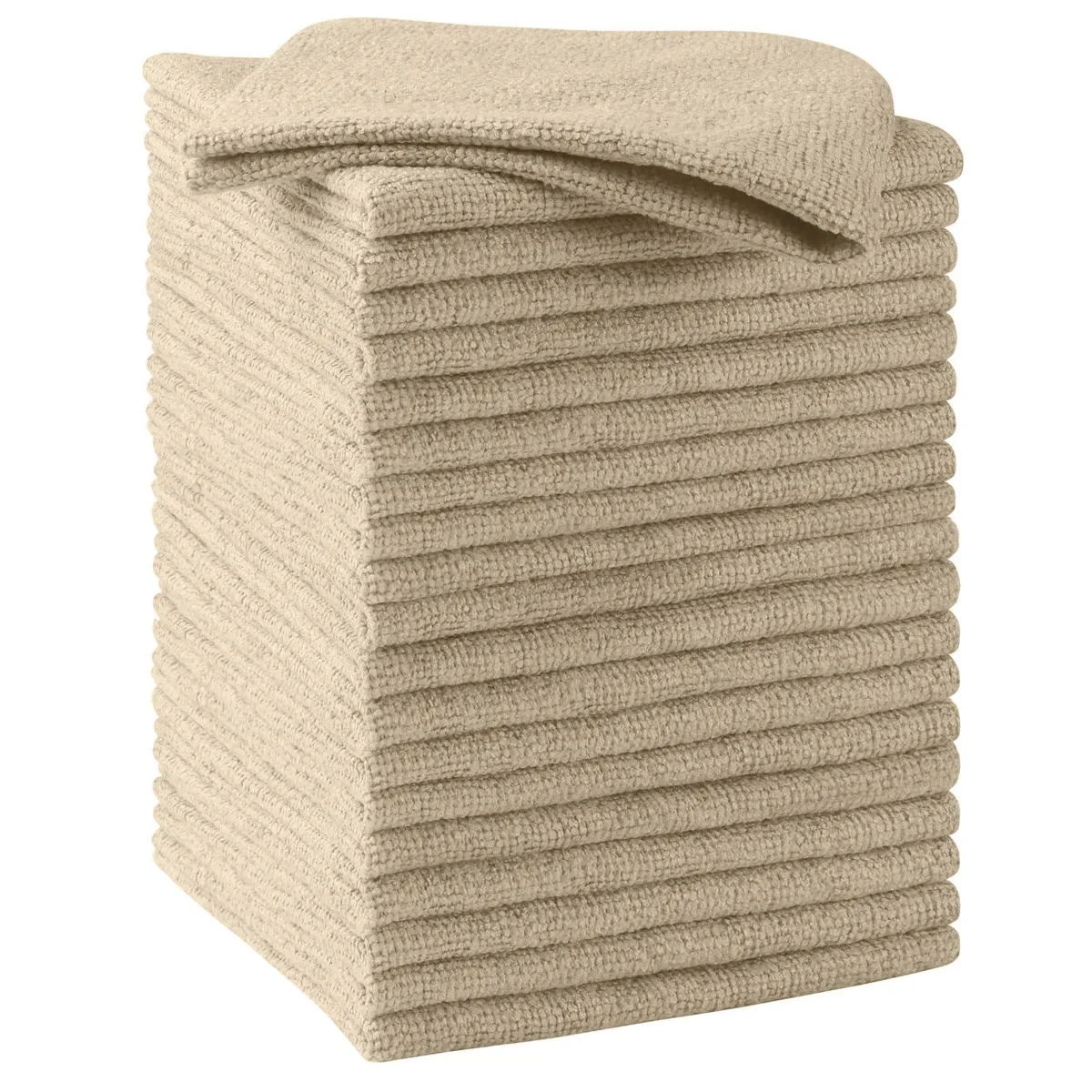  Brown Microfiber Cleaning Cloths 20 Pack Interior Care 11.5 Inch — product photo