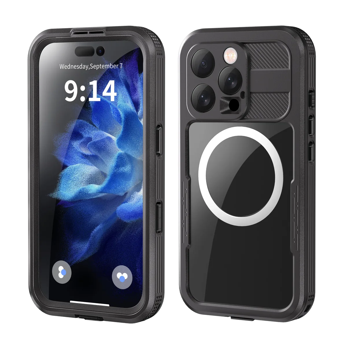 BONAEVER BONAEVER iPhone 16 Pro Waterproof Case Black IP68 2m MagSafe — product photo